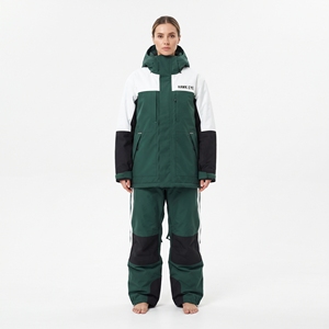 Conjunto de traje de esquí de dos piezas impermeable para mujer, chaqueta y pantalones cálidos a prueba de viento para invierno, ropa deportiva para exteriores - Product Image 5