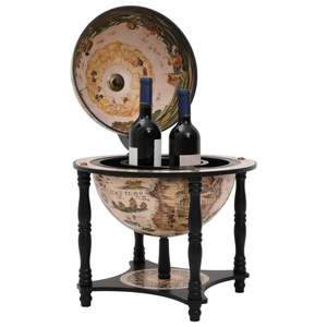 Soporte para Vino de Madera de Eucalipto Negro Sólido en Forma de Globo - Product Image 2