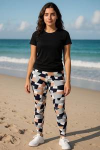 Leggings Deportivos Personalizados para Mujer, Cintura Elástica, Color Sólido, Pantalones de Yoga para Correr, Deportes, Fitness, Entrenamiento - Product Image 4