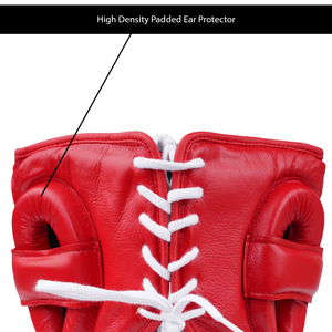 Protector de cabeza de boxeo con logotipo personalizado, equipo de protección de boxeo unisex de cuero PU transpirable de primera calidad para entrenamiento pesado - Product Image 3