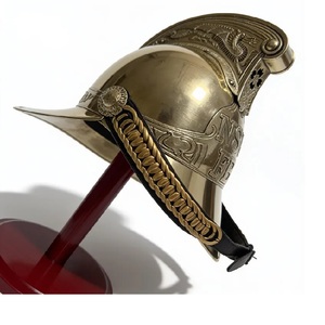 Casco de Bombero NSW Hecho a Mano, Chapado en Oro, con Letras Grabadas, Correa de Barbilla con Cadena, Estilo Antiguo, Arte para Acción de Gracias y Halloween - Product Image 2