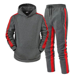 Conjunto Deportivo Moderno y Elegante de Sudadera con Capucha y Pantalones Deportivos en Dos Tonos, Material Transpirable para Mayor Comodidad - Product Image 1