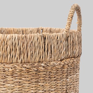 Juego de 3 cestas de almacenamiento de mimbre tejidas a mano, cestas de almacenamiento artesanales, venta al por mayor, ecológicas, hechas en Vietnam - Product Image 4