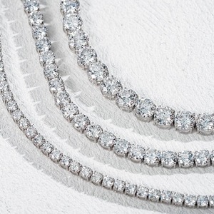 Export Quality Diamond <b>Bracelet</b> Luxury Style Elegant Square Link <b>Bracelet</b> for Unisex Hip Hop Fashion Jewelry From India - Product Image 1