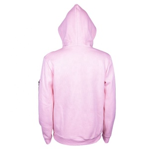 <b>Women's</b> <b>Pink</b> Hooded Pullover Sweatshirt Solid Color 100% Cotton Woven Breathable Eco-Friendly Quick Dry Regular Fit Pockets - Product Image 4