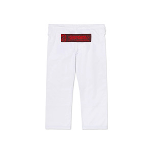 Kimono de BJJ Blanco 100% Algodón con Logotipo Bordado, Corte Regular, Unisex, Ropa de Artes Marciales para Adultos - Product Image 3