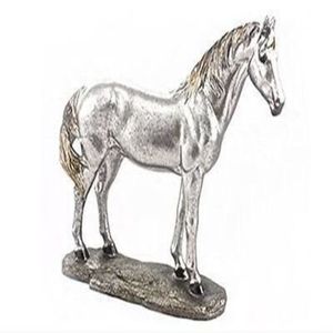 Mesa de Centro de Aluminio Fundido con Diseño de Caballo para Hogares Clásicos y Modernos con Elegante Textura Metálica - Product Image 2