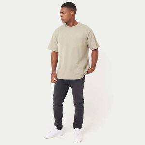 Factory Made Professional <b>Design</b> T Shirt Hot selling breathable Comfortable slim fit Drop Shoulder Men's T-shirts - Product Image 5