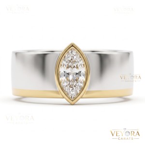 Bague de protection de luxe en argent sterling 925 avec moissanite marquise, couvre-bague Oura, bijou pour femme, accessoire de mode - Product Image 4