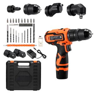 Kit Trapano Avvitatore a Batteria 5 in 1 a Doppia Velocità Variabile con 2 Batterie al Litio, Caricabatterie e Cassetta degli Attrezzi, Foratura Massima 13mm, Personalizzabile OEM - Product Image 1