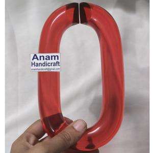 Décorations murales en chaîne acrylique modernes personnalisées, ornements en résine modernes faits à la main, suspendus pour la décoration intérieure, prêts pour le festival Diwali - Product Image 1