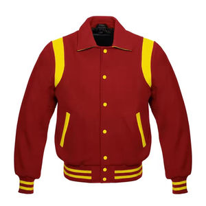 Chaqueta Varsity de Béisbol Personalizada para Hombre, Nueva, de Primera Calidad, con Cuello Alto y Bordado Personalizado - Product Image 1