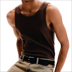 เสื้อกล้ามถักสไตล์วินเทจสำหรับผู้ชายรุ่นใหม่ล่าสุด ไซส์พลัส ทรงสปอร์ต ระบายอากาศได้ดี เหมาะสำหรับออกกำลังกาย ผลิตจากโพลีเอสเตอร์ พิมพ์ลายดิจิทัล สำหรับฤดูร้อน - Product Image 4