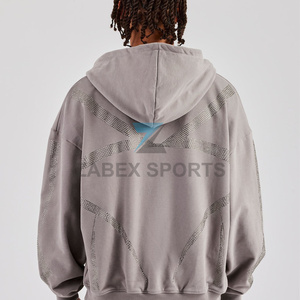 Sudadera con Pedrería de Alta Calidad para Hombre, Exportación al por Mayor, Sudadera con Pedrería Personalizada para Hombre, Proveedor de Ropa Urbana - Product Image 6