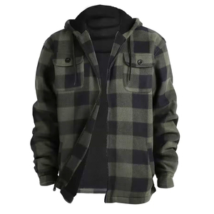 <b>Flannel</b> <b>Jacket</b> For Men's Long Sleeve Check Pattern Fancy Oversize Soft <b>Flannel</b> <b>Jacket</b> With Custom Design And Size - Product Image 1