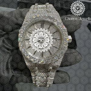 Reloj Mecánico de Lujo Charm de Acero Inoxidable, Caja de 40 mm, Correa de 20 mm, Estilo Vintage Hip Hop, Cristal, Resistencia al Agua de 10 Bares, Fecha Automática - Product Image 4