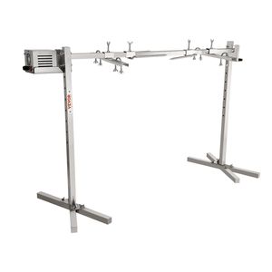 Kit de rôtissoire pour barbecue électrique 46 pouces, capacité de 90 lb, moteur automatique 42W à usage intensif, support de rôtissoire universel réglable en hauteur - Product Image 1