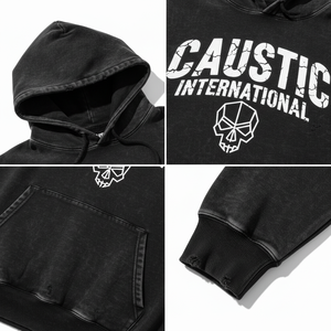 Sudadera con Capucha Oversize de Algodón 100% con Logo Bordado, Estilo Boxy Desgastado, Lavado Ácido, Bajo sin Rematar, Vintage Hip-Hop Streetwear para Hombre, Personalizada OEM - Product Image 2