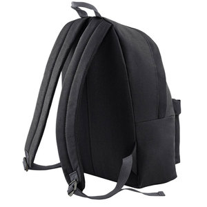Minimalist Black <b>Canvas</b> <b>Backpack</b> Rectangular Zipper Closure Soft Shell Unisex Daily Use School <b>Backpack</b> - Product Image 2