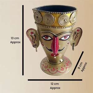 Handmade Tabletop Stationery Storage Box from India for Home School Office Use to Arrange Pens Pencils <b>Clips</b> and Small Supplies - Product Image 4