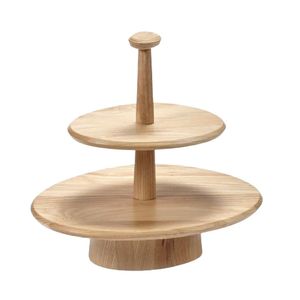wholesale price Wood <b>Cake</b> <b>Stand</b> With Chrome Base Reusable Dessert Display For Kitchen Wedding latest wood <b>cake</b> <b>stand</b> - Product Image 1