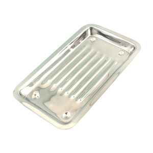 Bandeja para escaleras de acero inoxidable, material duradero, diseño compacto y ligero, ideal para uso en clínicas y consultorios dentales. - Product Image 6