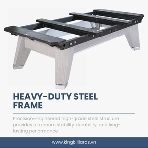 Mesa de Billar King Winner con Estructura de Acero Fresado de Precisión, Tamaño Personalizado, Rieles de Alta Presión, Directo de Fábrica en Vietnam - Product Image 5