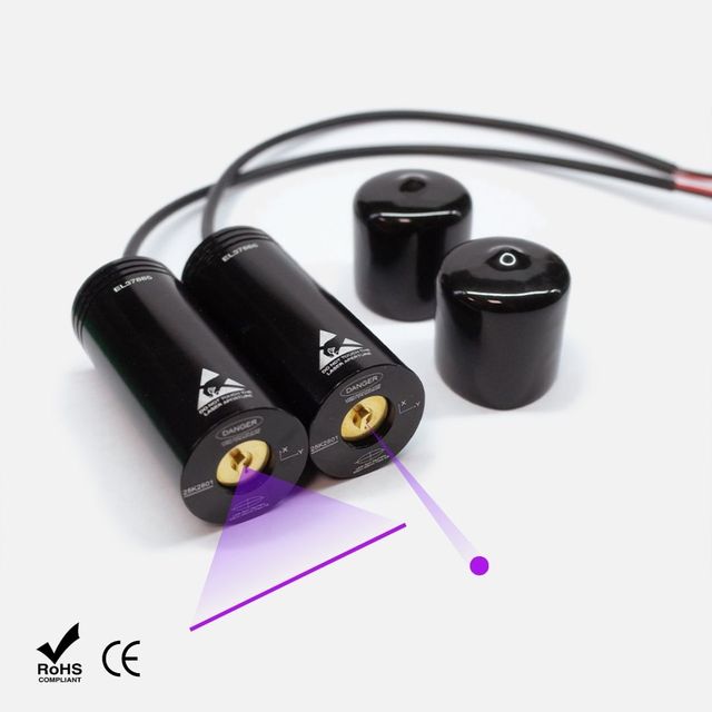 High-Power 500Mw Laser Source 405nm Purple Dot Laser Diode Module 12V Integrated Drive For Near-Field TTL Controlled