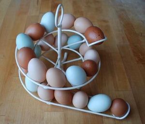 <b>Egg</b> <b>basket</b> modern kitchen storage solution durable metal <b>egg</b> holder <b>egg</b> rack stand counter top <b>egg</b> storage rack stylish - Product Image 6