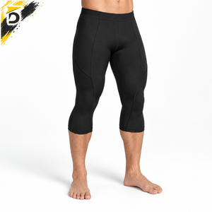 Legging Capri pour homme, doté d'un tissu extensible durable, offrant une grande liberté de mouvement et un confort respirant pour l'entraînement et les sports. - Product Image 5