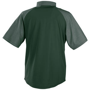 Chaqueta de béisbol para hombre de manga corta, informal, ligera, transpirable, de poliéster, con media cremallera, impermeable, deportiva, para béisbol y bateo. - Product Image 2