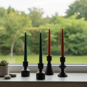 Candelas Cónicas Premium para Halloween y Navidad, Hechas a Mano con Mezcla de Cera de Parafina y Soja, sin Goteo, sin Humo, en Grandes Cantidades - Product Image 2