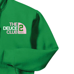   เสื้อฮู้ดปักลาย The Ace Club 1 สีเขียว ผ้าฝ้ายพรีเมียมเนื้อนุ่ม สวมหัว มีฮู้ด แบบยูนิเซ็กส์ - Product Image 4
