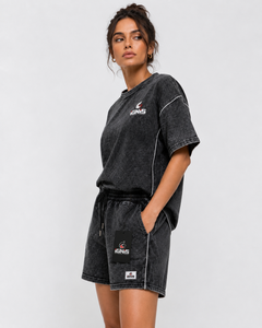 Conjuntos de Verano para Mujer, Conjunto de Dos Piezas para Uso Diario, Camiseta de Manga Corta y Pantalones Cortos de Tela Transpirable para el Hogar, Viajes y Vacaciones - Product Image 2