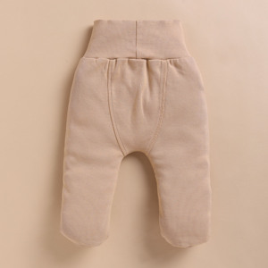 กางเกงขายาวผ้ายืดใยไผ่ออร์แกนิคคุณภาพพรีเมียม - สีลาเต้ - Product Image 2