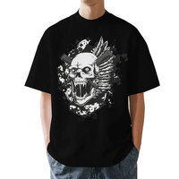 Camiseta de Manga Corta con Cuello Redondo para Hombre, Diseño de Monkey D. Luffy de One Piece, Estampado Animal, Algodón de 200g, Corte Regular