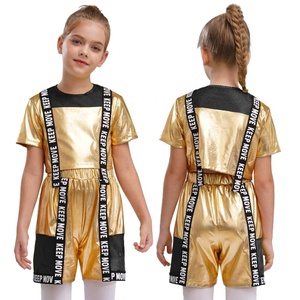 6-16 Trajes de baile para niños Unisex Kid Training Dancewear Set Niñas Niños Pasantía Hip Hop Jazz Stage Dance Performance Wear - Product Image 4