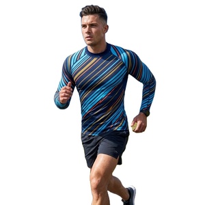 Custom Breathable Long MMA Private Label <b>Compression</b> Rash Guard <b>Shirt</b> UPF50 Protection Polyester/Nylon Silk Screen Printed 240g - Product Image 5