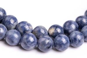 ลูกปัดพลอยไพลินธรรมชาติแท้ สีน้ำเงิน รูปทรงกลม สำหรับทำเครื่องประดับ สร้อยข้อมือ สร้อยคอ งานฝีมือ DIY - Product Image 6