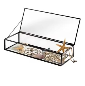 Crafted Metal Jewelry <b>Box</b> Organizer Storage Case for Rings <b>Earrings</b> Necklace Accessories Gift Use - Product Image 5