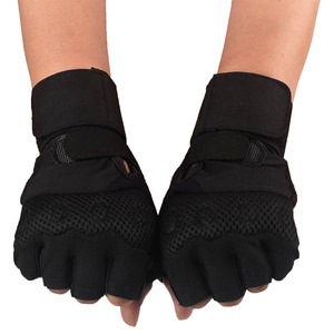 Gants de musculation professionnels en néoprène avec support de poignet à compression et fermeture auto-agrippante – Équipement de musculation robuste pour la salle de sport - Product Image 3