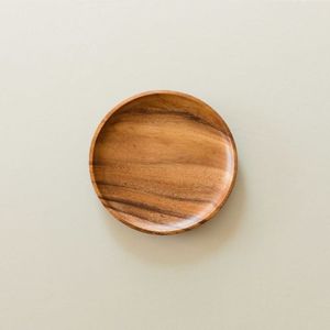 Assiette de service ronde en bois naturel pour les collations, les fruits, les desserts, les apéritifs, le pain, le fromage, la présentation des aliments, la table à manger, la cuisine - Product Image 5
