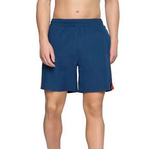 Shorts de course en coton respirant sur mesure, grande taille, pour hommes, motif uni décontracté, taille élastique avec poches latérales et arrière, vente en gros - Product Image 1