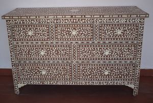 Black Bone Inlay <b>Chest</b> of Drawers Designer Wooden <b>Storage</b> Cabinet Wholesale Supplier - Product Image 4
