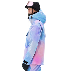 Chaqueta de Esquí para Mujer, Impermeable 5000mm, Cortavientos, Aislante, Transpirable, con Capucha, Ropa Deportiva de Invierno, Personalizable OEM - Product Image 4