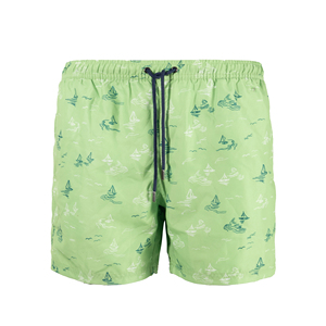 Shorts de Playa Personalizados para Hombre con Logotipo, de Secado Rápido, con Estampados de Leopardo y Paisley por Sublimación, con Cremalleras, para Natación y Surf - Product Image 1