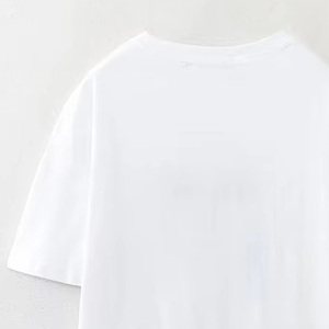 Nuevo diseño de moda, camisetas de algodón baratas al por mayor para mujer, con cuello redondo y manga corta/larga, conjuntos para mujer - Product Image 4