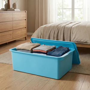 OEM Custom PP Plastic Eco-Friendly Multifunction Classic Storage Box with Lid Stackable 3-6L - Product Image 6