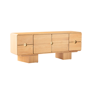 Modern Solid Wood Sideboard Cabinet Minimalist Storage Drawer <b>Buffet</b> <b>Table</b> for Living Room Dining Room Furniture - Product Image 2