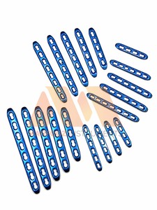 ชุดเครื่องมือผ่าตัดกระดูกไทเทเนียม LCP Locking Straight Plates ขนาด 2.0 2.4 2.7 3.5 มม. จำนวน 20 ชิ้น - Product Image 1
